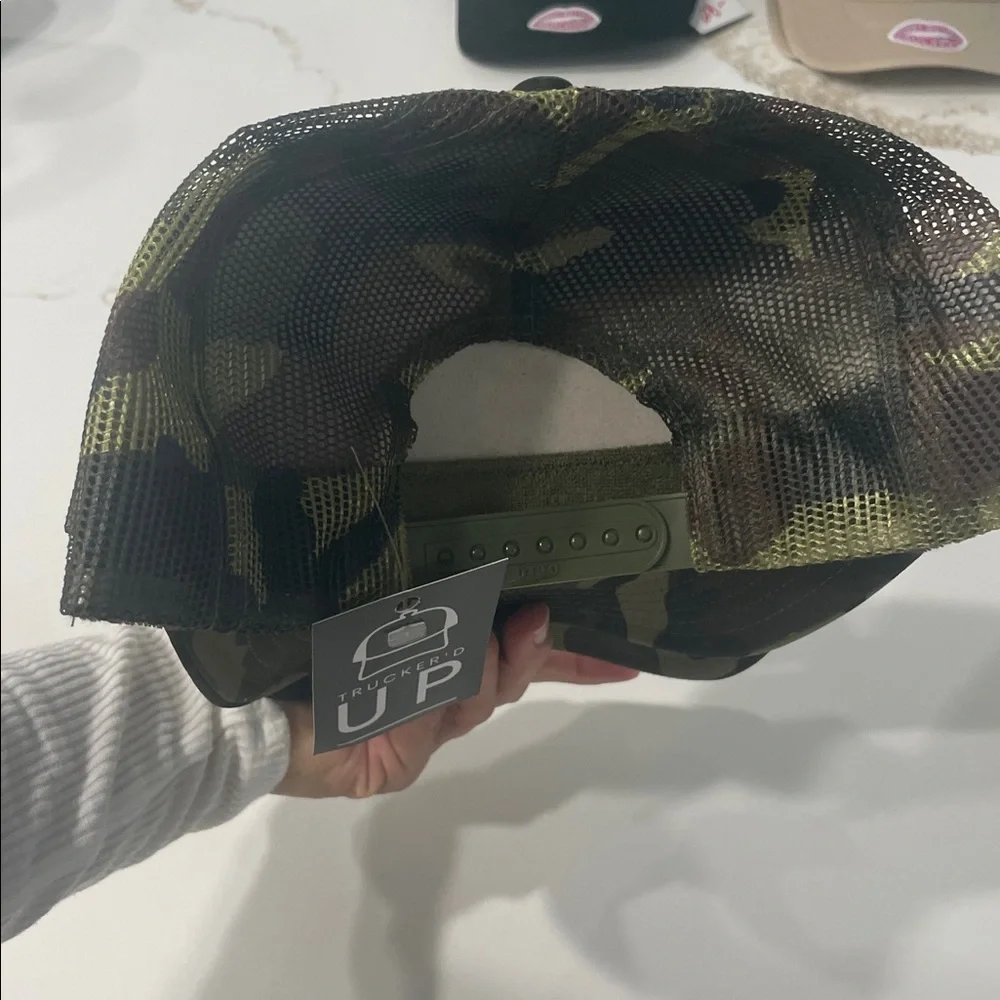 I SHAVED MY BUSH FOR THIS funny Camo Trucker Hat with Gold Text